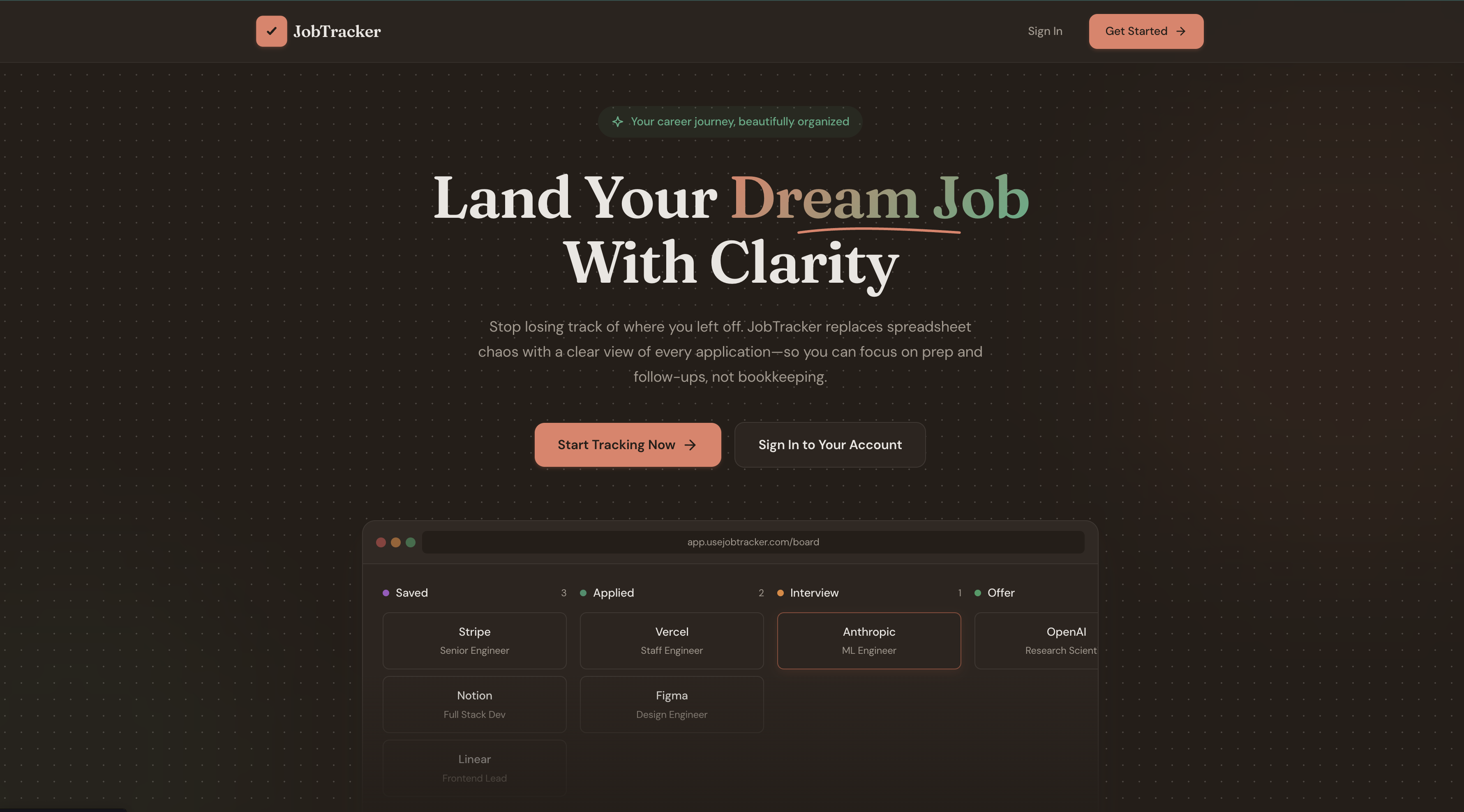 JobTracker Preview